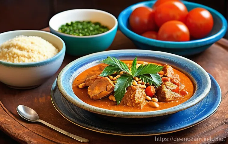 모잠비크에서 먹어봐야 할 음식 TOP 10 - **A Taste Explosion by the Sea: Exciting Seafood Feast**
    A close-up, mouth-watering image of a v...