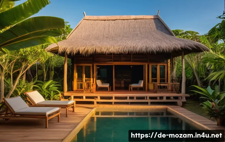 모잠비크에서 안전한 여행 방법 - A well-lit, secure lodge in Vilanculos, Mozambique, featuring sturdy locks on doors and windows, a g...